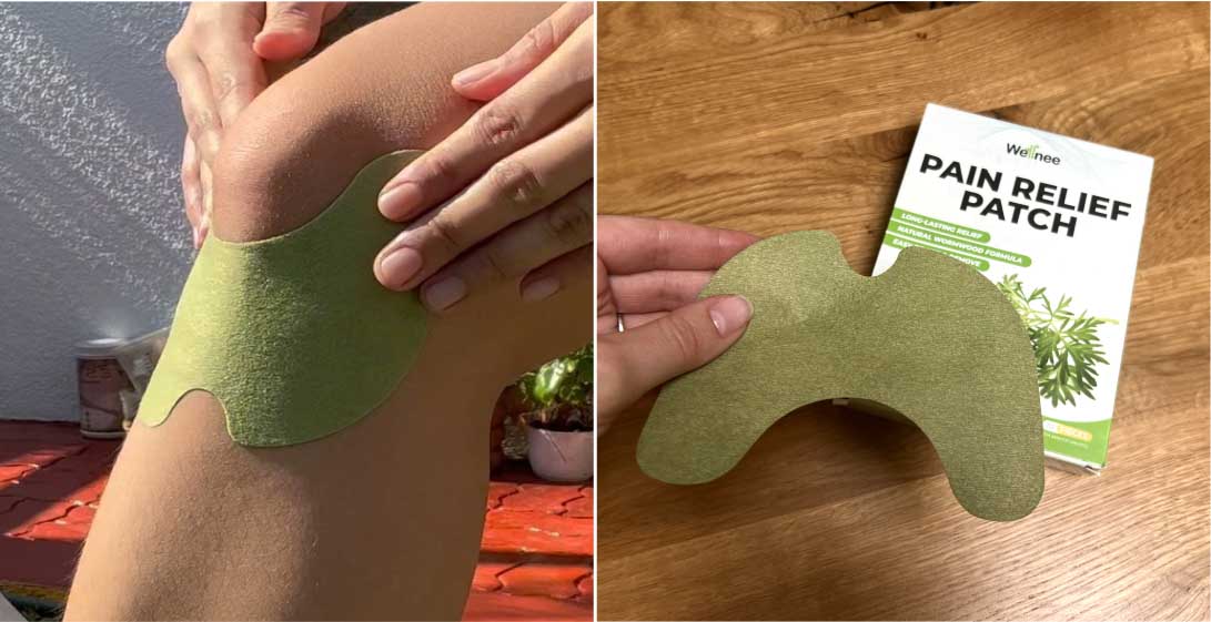 Herbal Knee Pain Relief Patches + FREE Herbal Oil Bottle