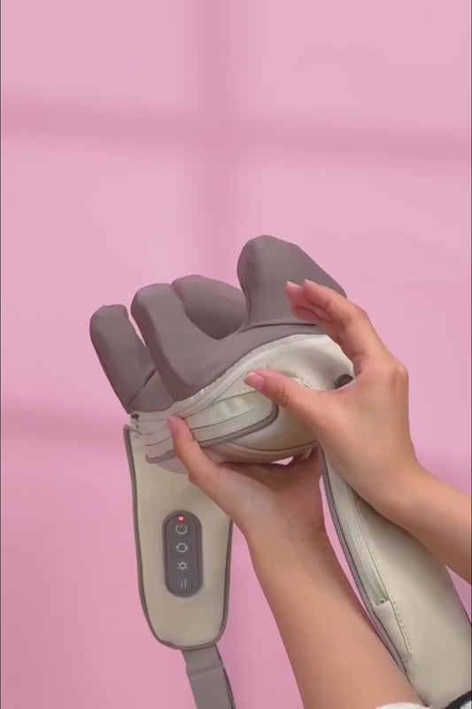 Neck Back Shoulder Massager for Pain Relief Deep Tissue 5D Kneading Shiatsu Roller Massage Machine for Body Aches Pains with Infrared Heat Therapy for Body Relax1/*-